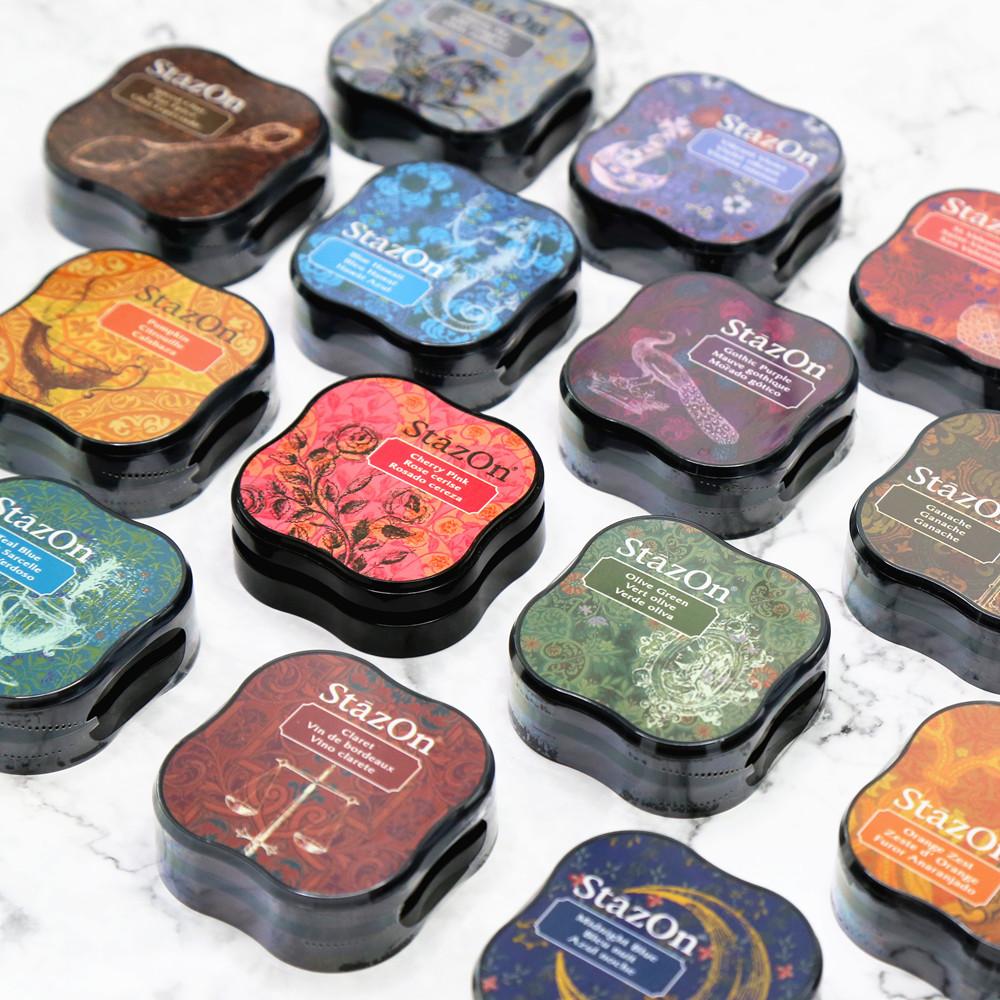 Stamping Ink Pad - 関数関数-多目的ミニインクパッド、速乾性、オイルベースインクパッド、金属、革、ガラス、1個