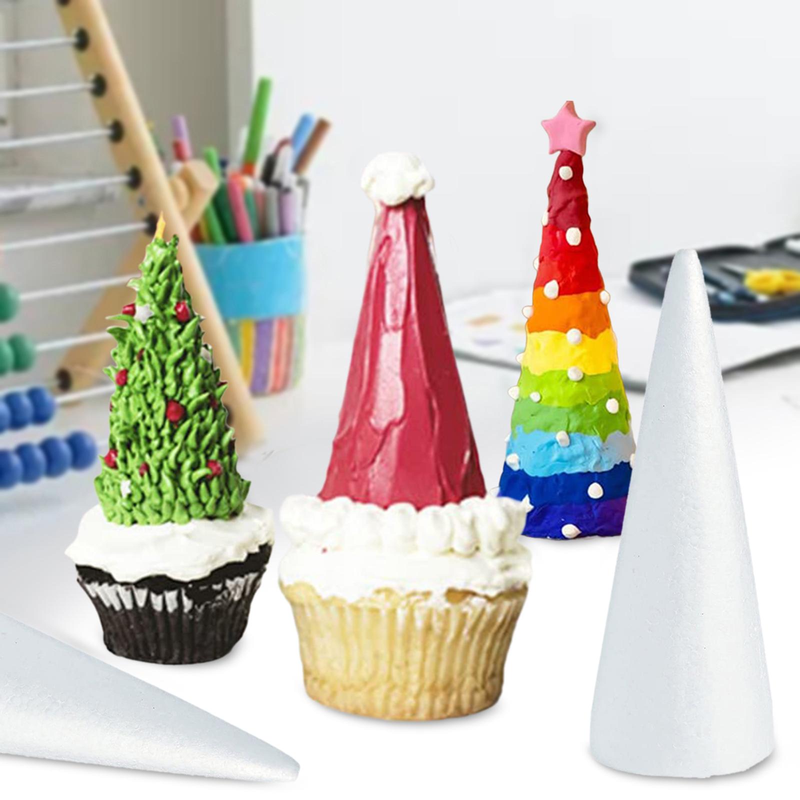 Art Craft Christmas Tree - 30個入りフォームコーン クラフト用 フォームツリーコーン 子供向けプロジェクト 手作りDIYアート クリスマスツリー