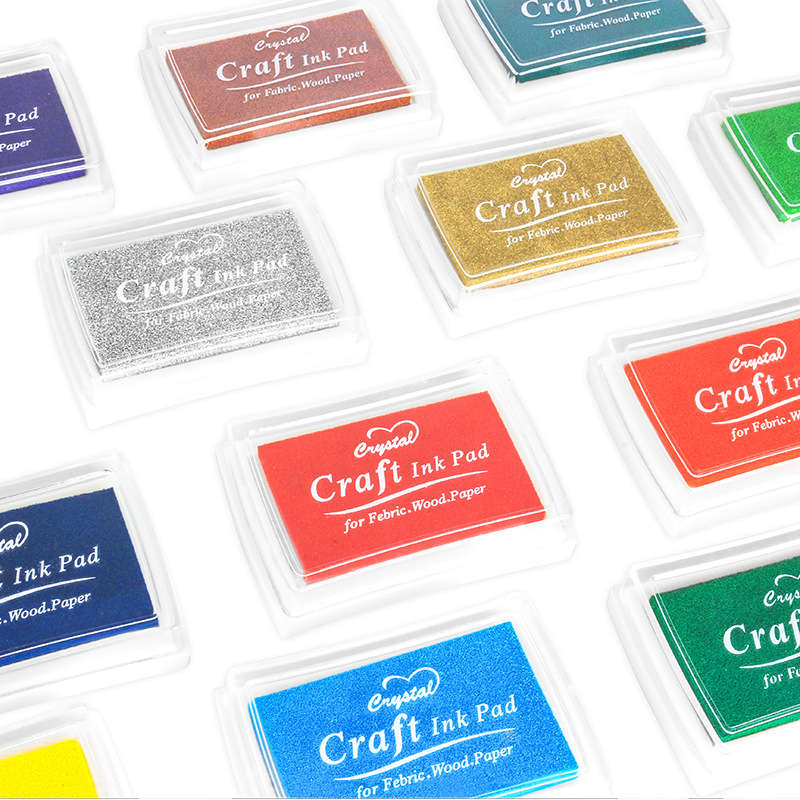 Stamping Ink Pad - 手作りのインクパッド,16色で利用可能,ワックス,木,紙,スクラップブッキング,フィンガーペイント用