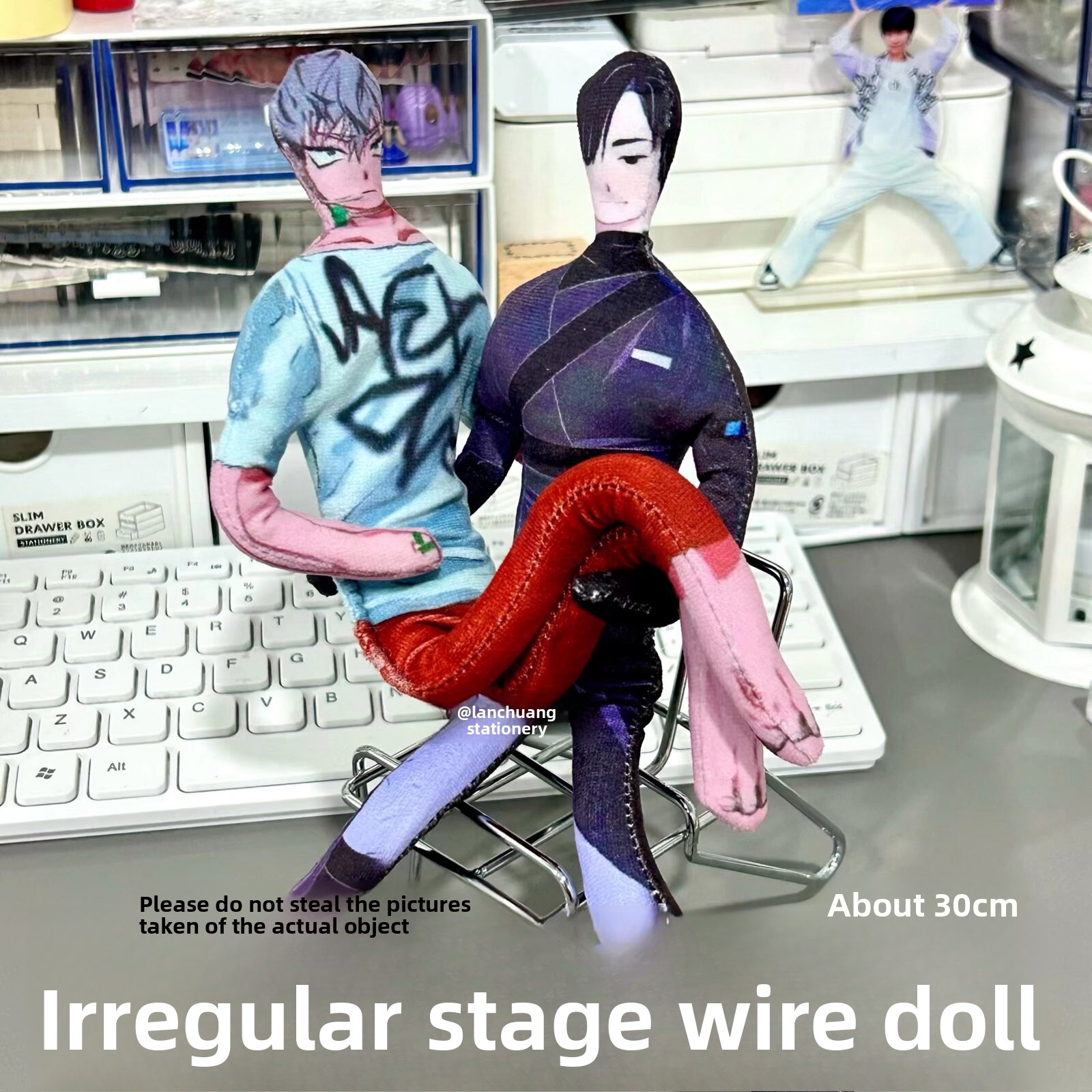 Art Craft Activity - エイリアンステージ 取り外し可能な手足 ワイヤー支持可動式人形 げっ歯類ドライトイ コレクタブルデスクトップディスプレイ装飾 ギフトクラフトオーナメント