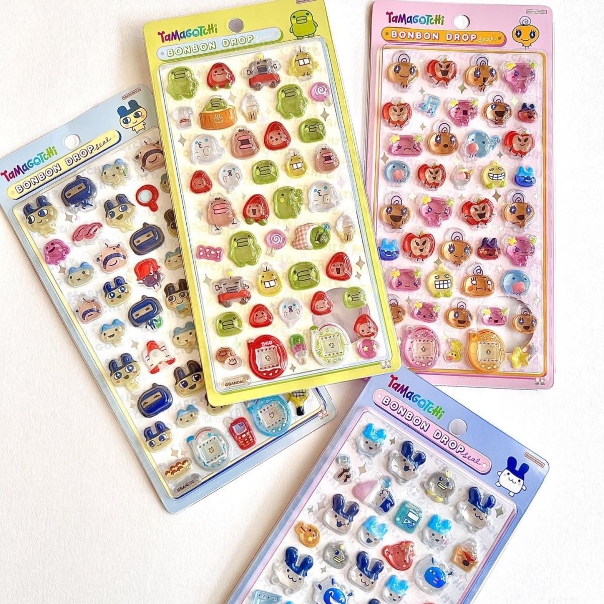 Art Craft Activity - たまごっち3Dステッカー - かわいい漫画の多色デカール、子供のDIYデコレーションや素敵なクラフトギフトに最適
