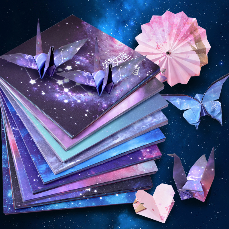 Art And Craft Recycle - 50 枚折り紙紙スター子供 DIY ハンドクラフト折り紙ラッキースター紙折りたたみ手作りギフト装飾美術工芸品