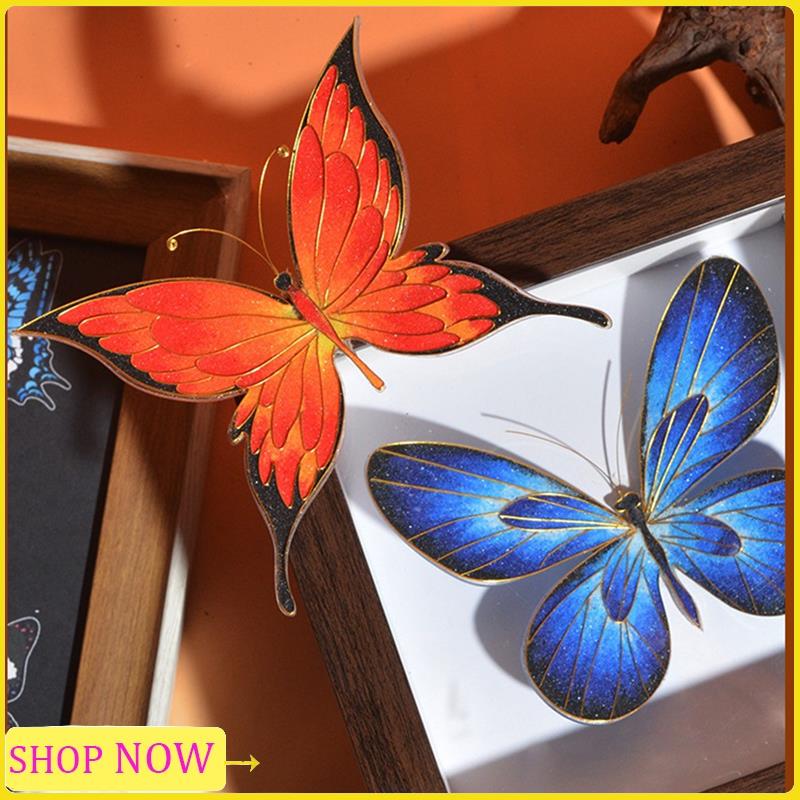 Art Craft Butterfly - 特別なファインエナメルアートペインティングクラフトキット、3D蝶手作り装飾ギフト、DIY手作り材料バッグ