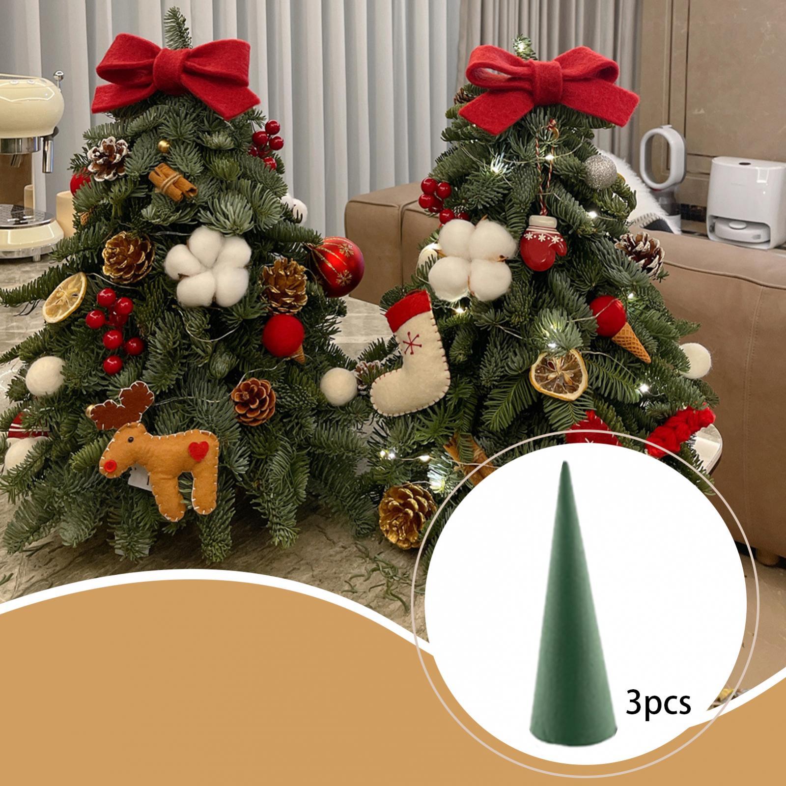 Art Craft Christmas Tree - 花柄のクリスマスツリーコーン 多用途 ポータブル ホリデーフェスティバルデコレーション クリスマスデコレーションDIYアート 花のアレンジメント