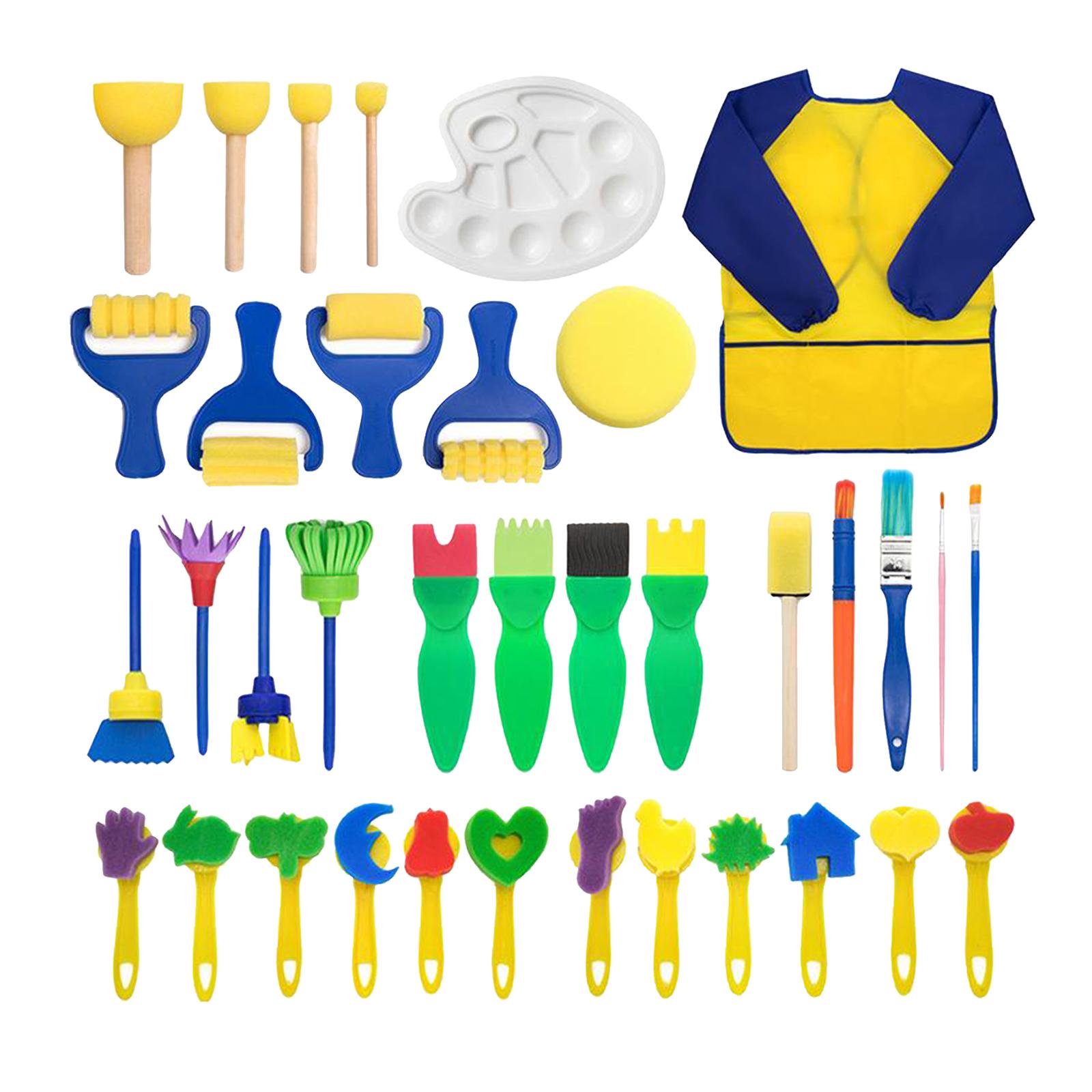 Art Craft For Kindergarten - 36 個スポンジペイントローラーブラシ子供描画おもちゃ幼稚園アート工芸ブラシペイントツール