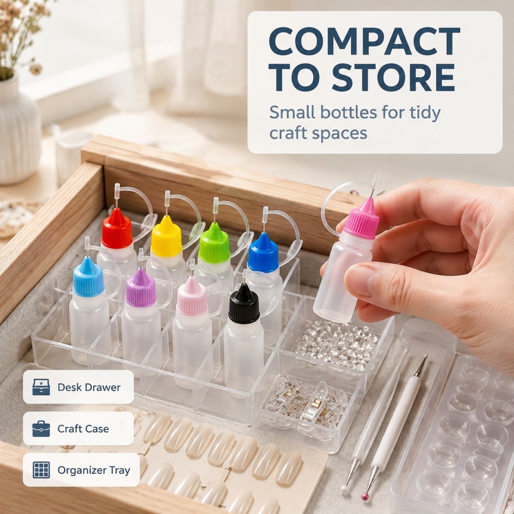 10ml精密細口プラスチック製スクイーズドロッパーボトル D - Art And Craft Recycle のレビューと価格