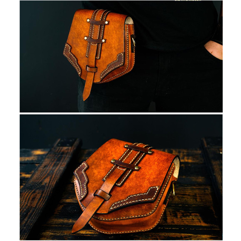 メンズDIYレザー縫製キット アクリル騎士柄ファニーパックツ - Leather Tooling Kit のレビューと価格