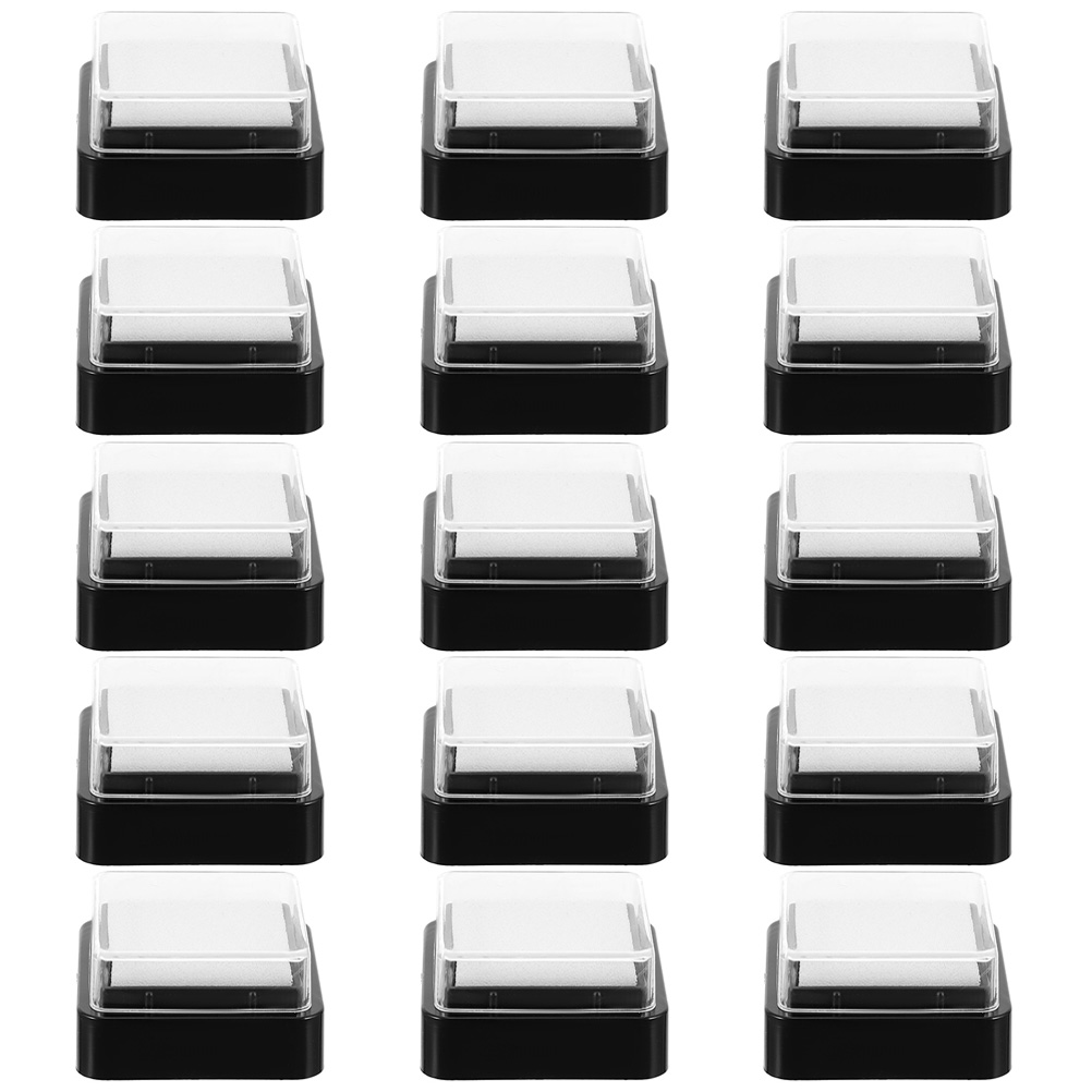 15 個インクパッドインクパッドブランク 3x3CM スタン - Stamping Ink Pad のレビューと価格