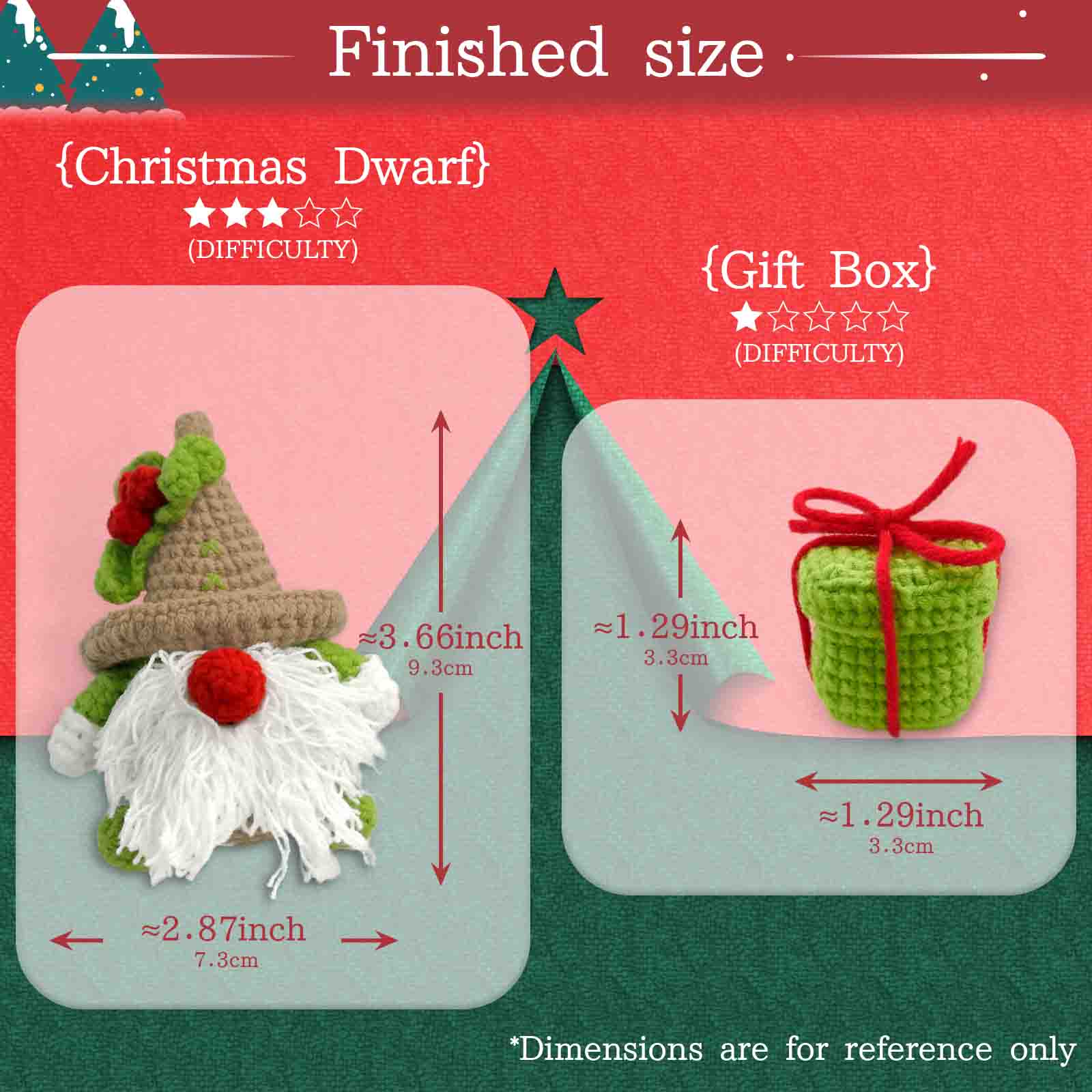 YAMAXIN 2個入り クリスマステーマの編み物キット 初 - Art Craft Project のレビューと価格