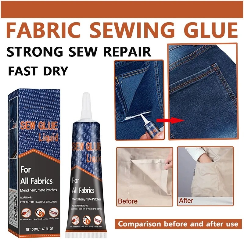 50 ミリリットル生地縫製接着剤速乾性衣類補修液体革修理パッ - Leather Tooling Kit のレビューと価格
