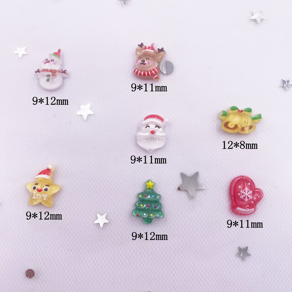 ミニレジンフラットバックラインストーンフィガーズ、カラフルな - Art Craft Christmas Tree のレビューと価格