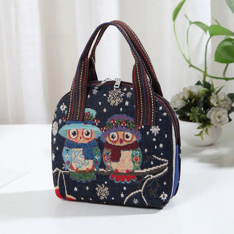 女性用バタフライ刺canvasキャンバスハンドバッグ,トップ - Art Craft Butterfly のレビューと価格