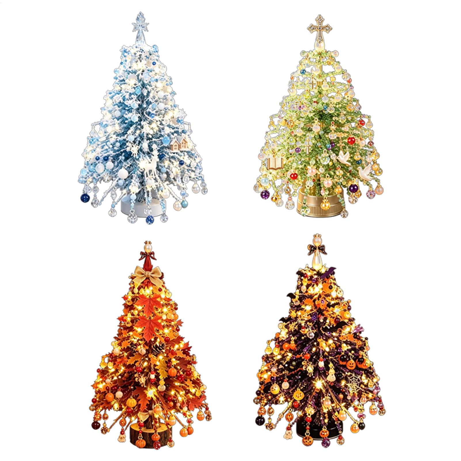 ビーズで作るクリスマスツリーキット。きらびやかな装飾が施され - Art Craft Christmas Tree のレビューと価格