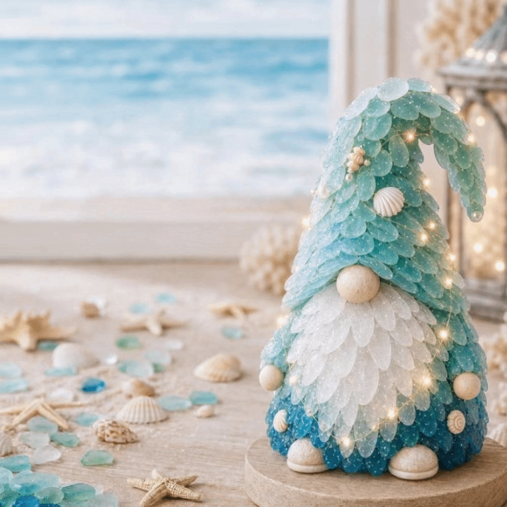レイヤー式シーグラスクリスマスツリーDIYキット。LEDライ - Art Craft Christmas Tree のレビューと価格