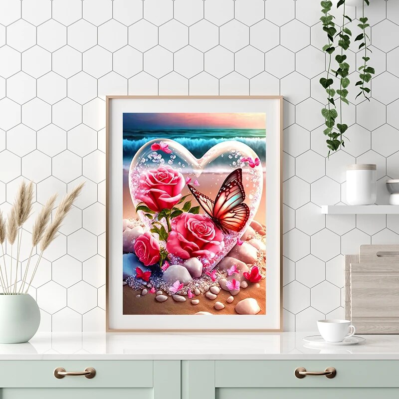 蝶ダイヤモンドモザイクローズフルラウンドダイヤモンドペインテ - Art Craft Butterfly のレビューと価格
