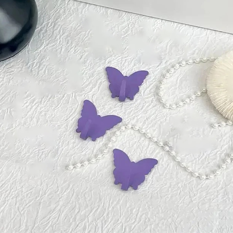 3PC ピンク白蝶の形の金属多目的フックかわいい女の子の寝室 - Art Craft Butterfly のレビューと価格