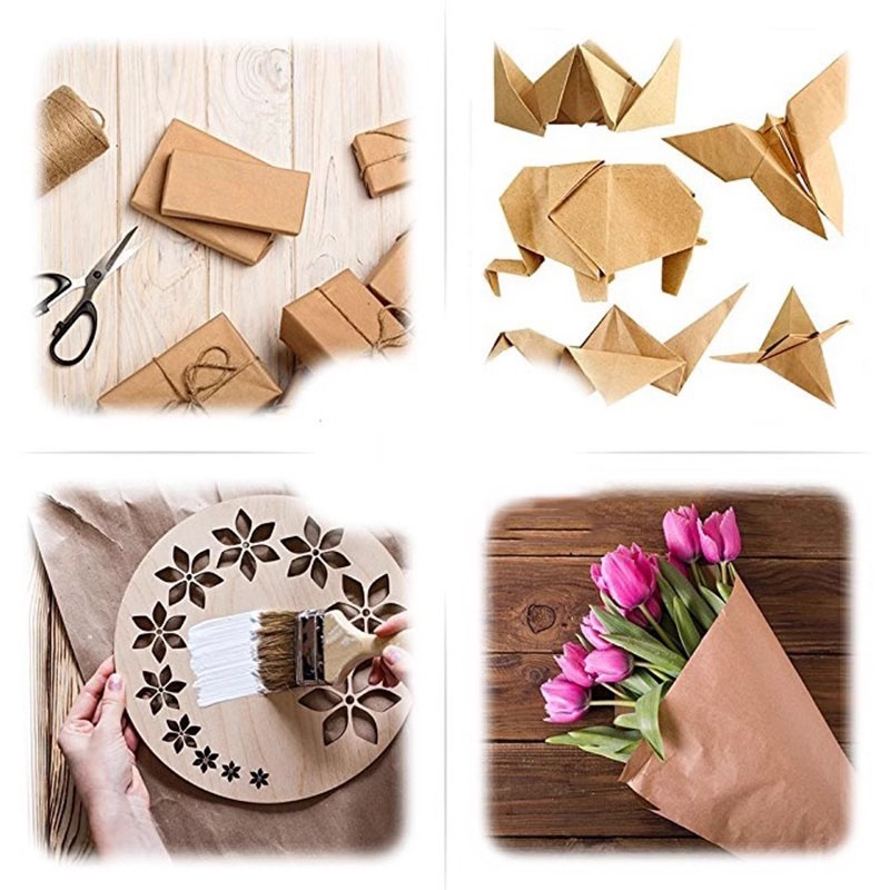 茶色のクラフト紙 ギフト包装、梱包ロール、引っ越し、美術工芸 - Art And Craft Recycle のレビューと価格