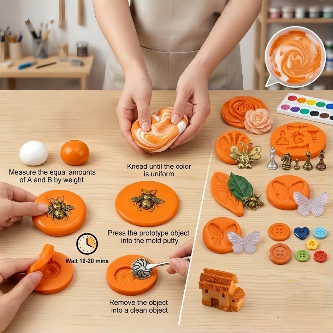 シリコンパテ DIY クラフトセット 柔軟で長持ちする樹脂ア - Art Craft Project のレビューと価格