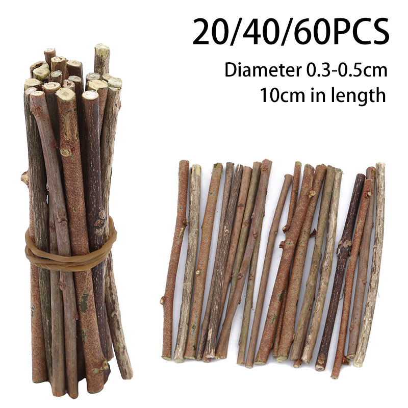 20/40/60本 クラフト用木製スティック 木製ログスティ - Art Craft Stick のレビューと価格