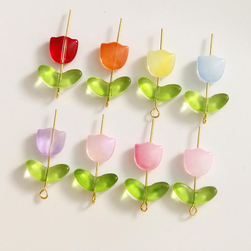 ランプワークフラワービーズ 30個入り マルチカラーガラスビ - Art Craft Project のレビューと価格