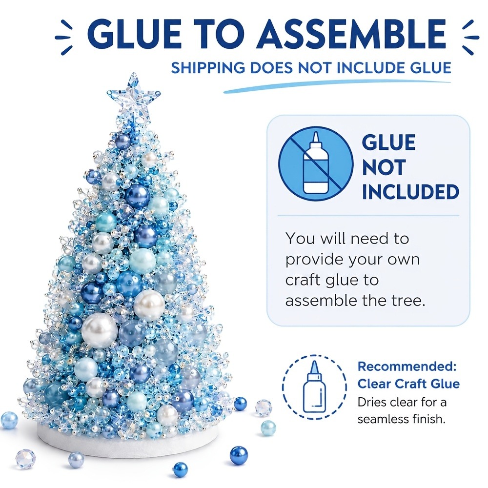 DIYビーズクリスマスツリーキット、手作りPVCグリッターク - Art Craft Christmas Tree のレビューと価格