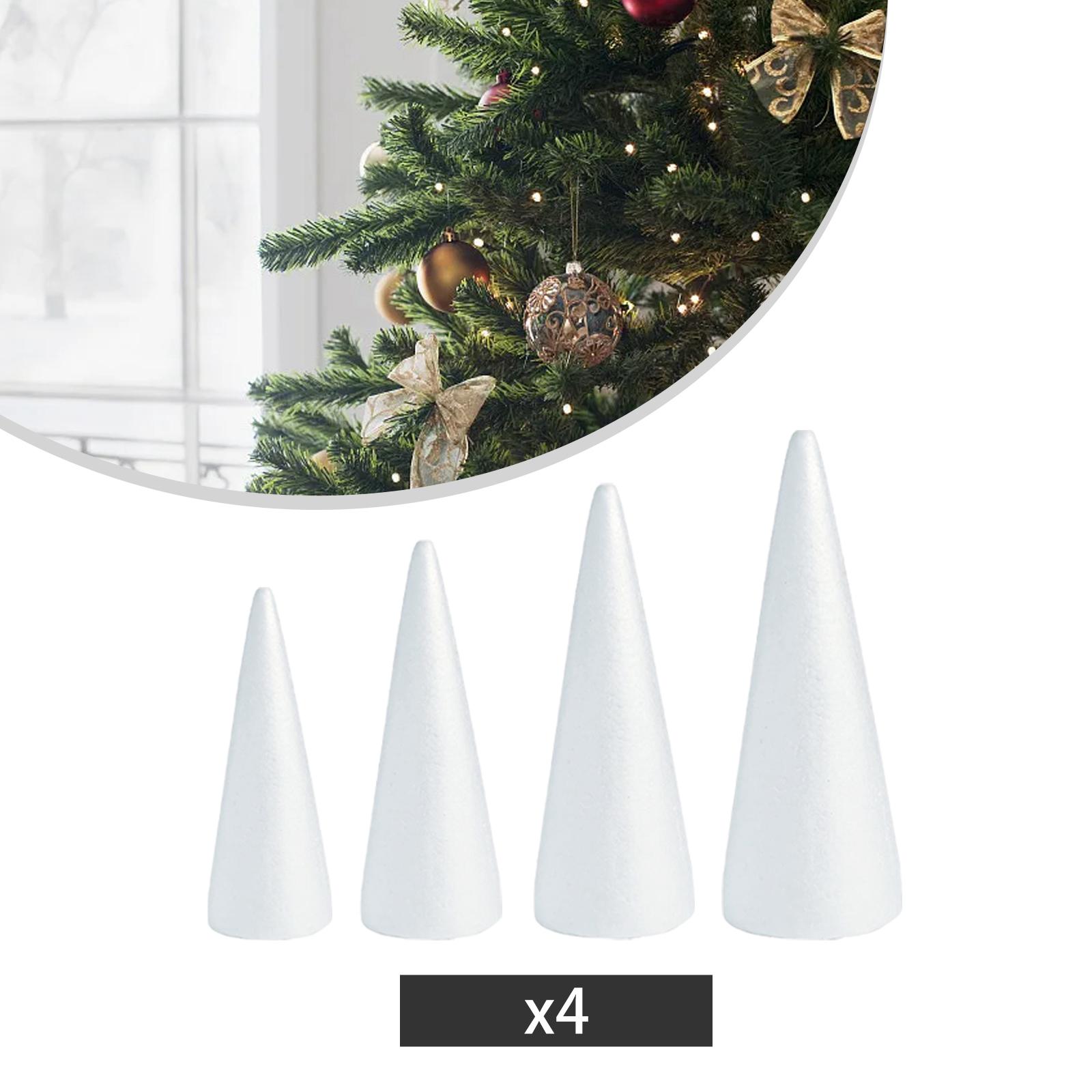 ホワイトクラフトフォームコーン DIYプロジェクト用 ポリス - Art Craft Christmas Tree のレビューと価格