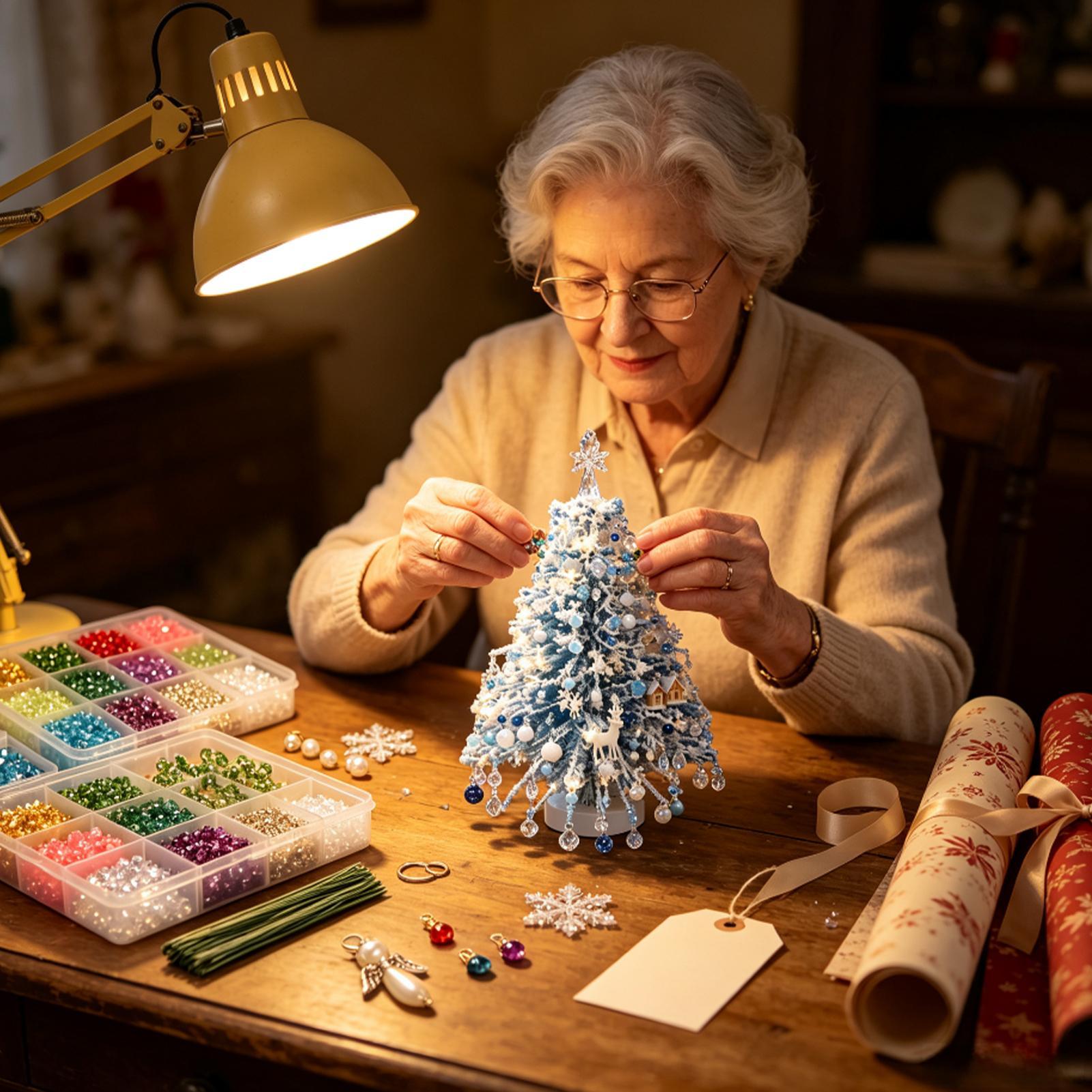 ビーズ付きクリスマスツリーキット フェアリークラフト インス - Art Craft Christmas Tree のレビューと価格