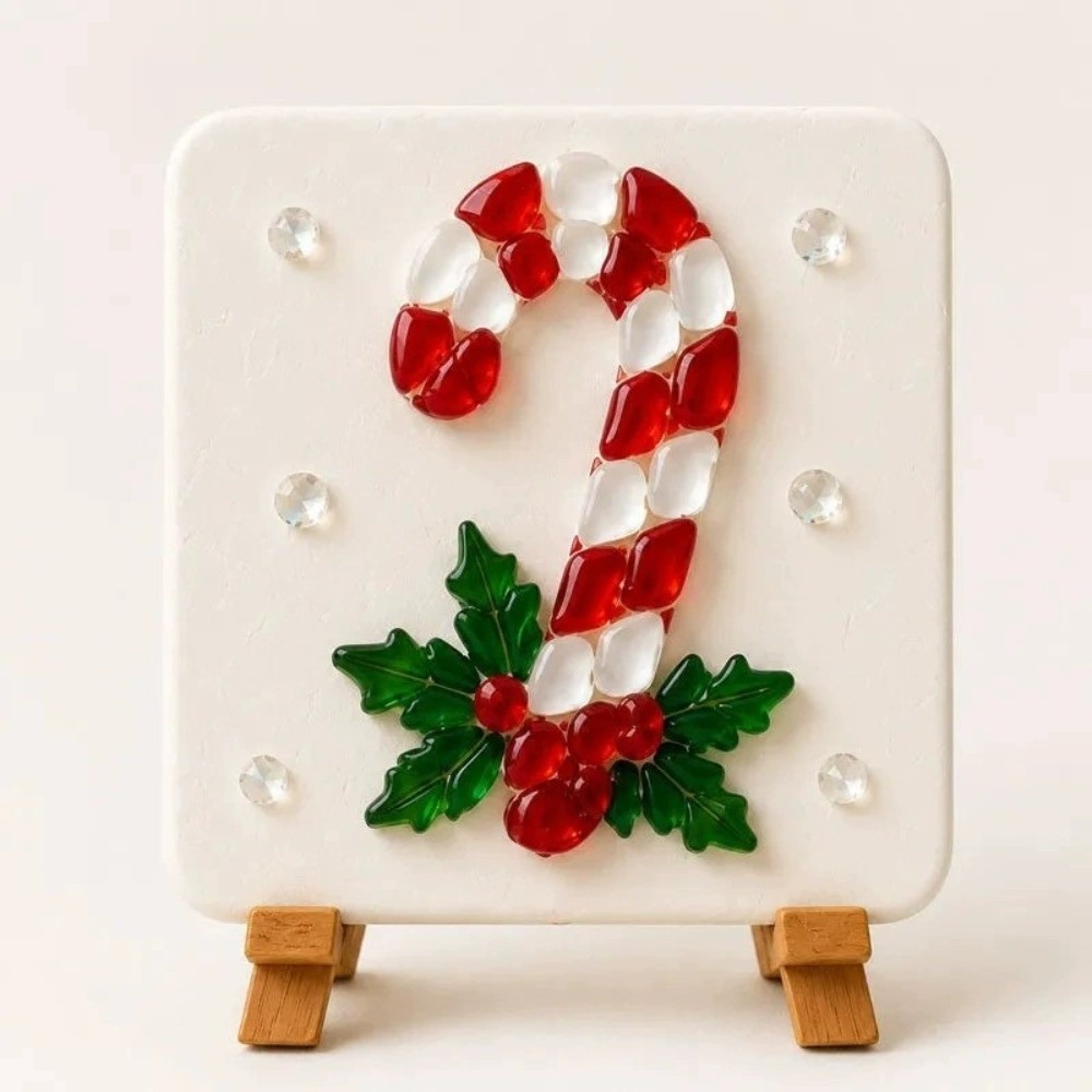 クリスマスモザイクDIYアートキット 15cm クリスマスク - Art Craft Christmas Tree のレビューと価格