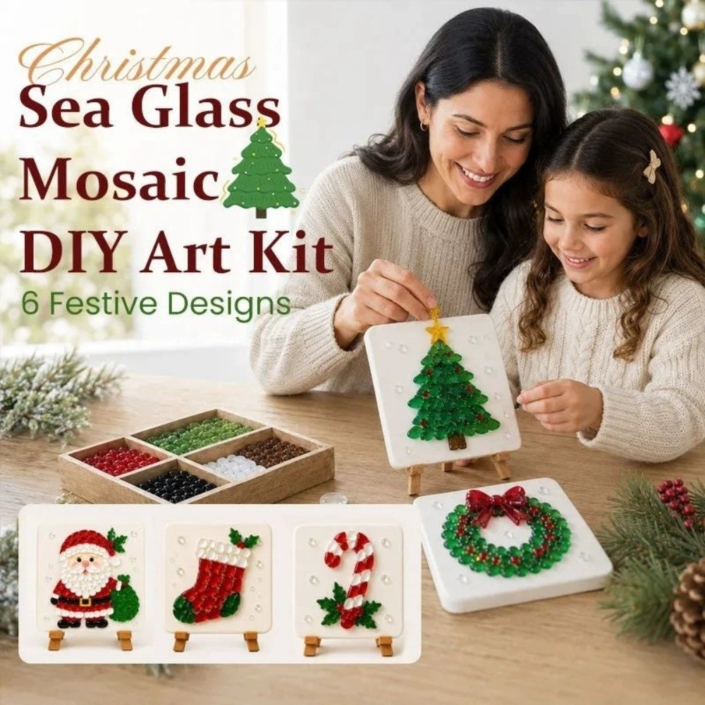 クリスマスモザイクDIYアートキット 15cm クリスマスク - Art Craft Christmas Tree のレビューと価格