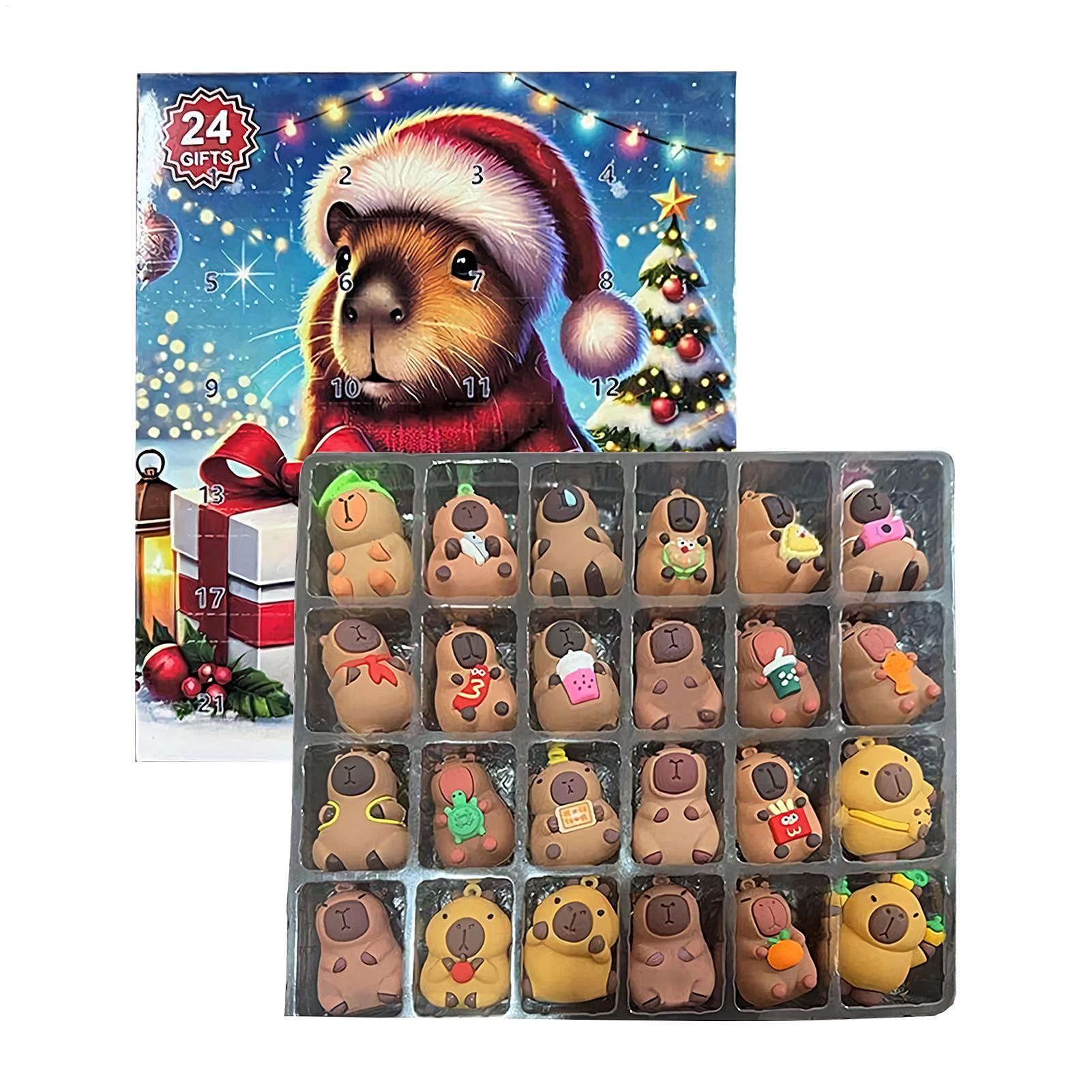 新しいカピバラのクリスマスアドベントカレンダー。ミニチュア人 - Art Craft Christmas のレビューと価格