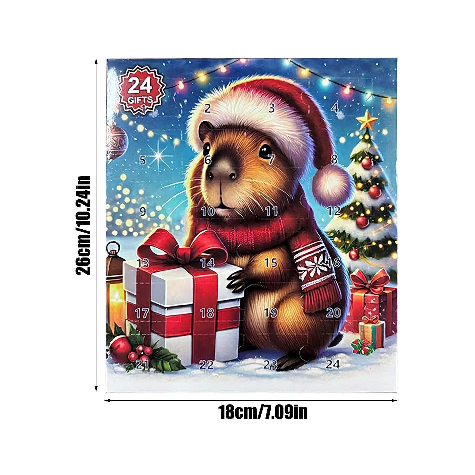 新しいカピバラのクリスマスアドベントカレンダー。ミニチュア人 - Art Craft Christmas のレビューと価格