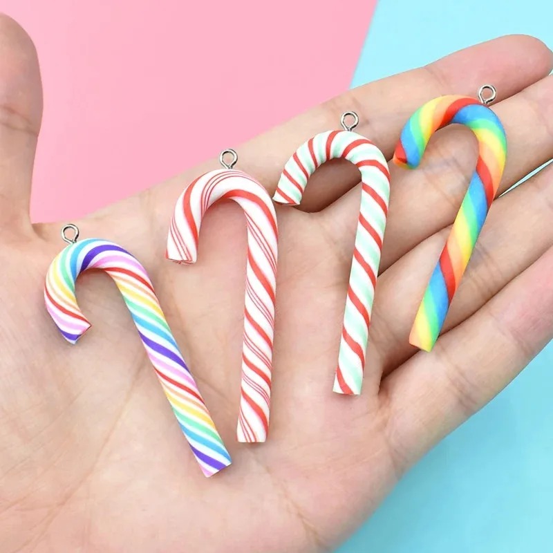 10個入り かわいい大型ポリマークレイ クリスマスキャンディ - Art Craft Christmas のレビューと価格