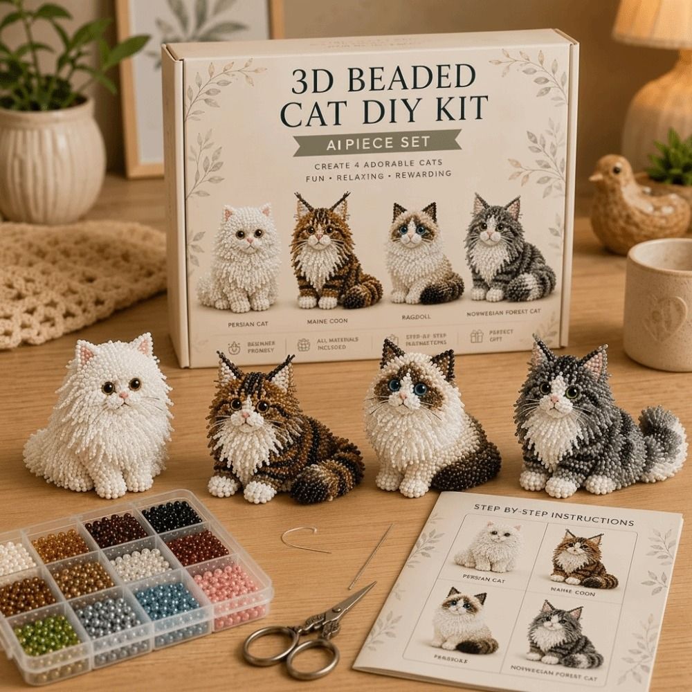 小さなビーズ3Dビーズ動物キット、動物の形をしたクリエイティ - Art Craft And Design のレビューと価格