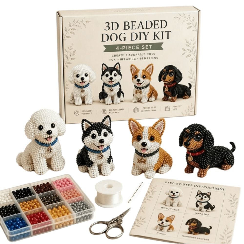 小さなビーズ3Dビーズ動物キット、動物の形をしたクリエイティ - Art Craft And Design のレビューと価格