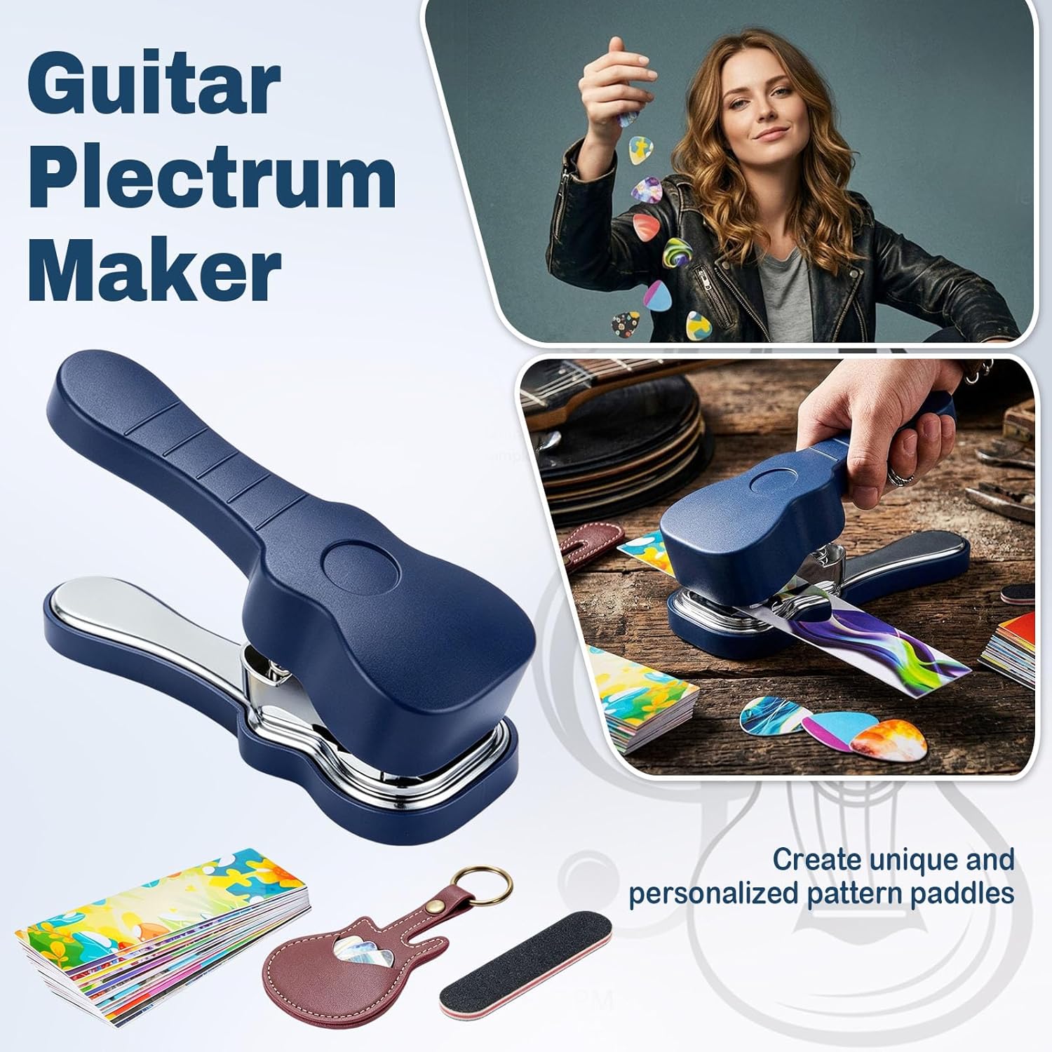 ファッションギターピックパンチキット、DIYカスタムピックメ - Leather Tooling Kit のレビューと価格