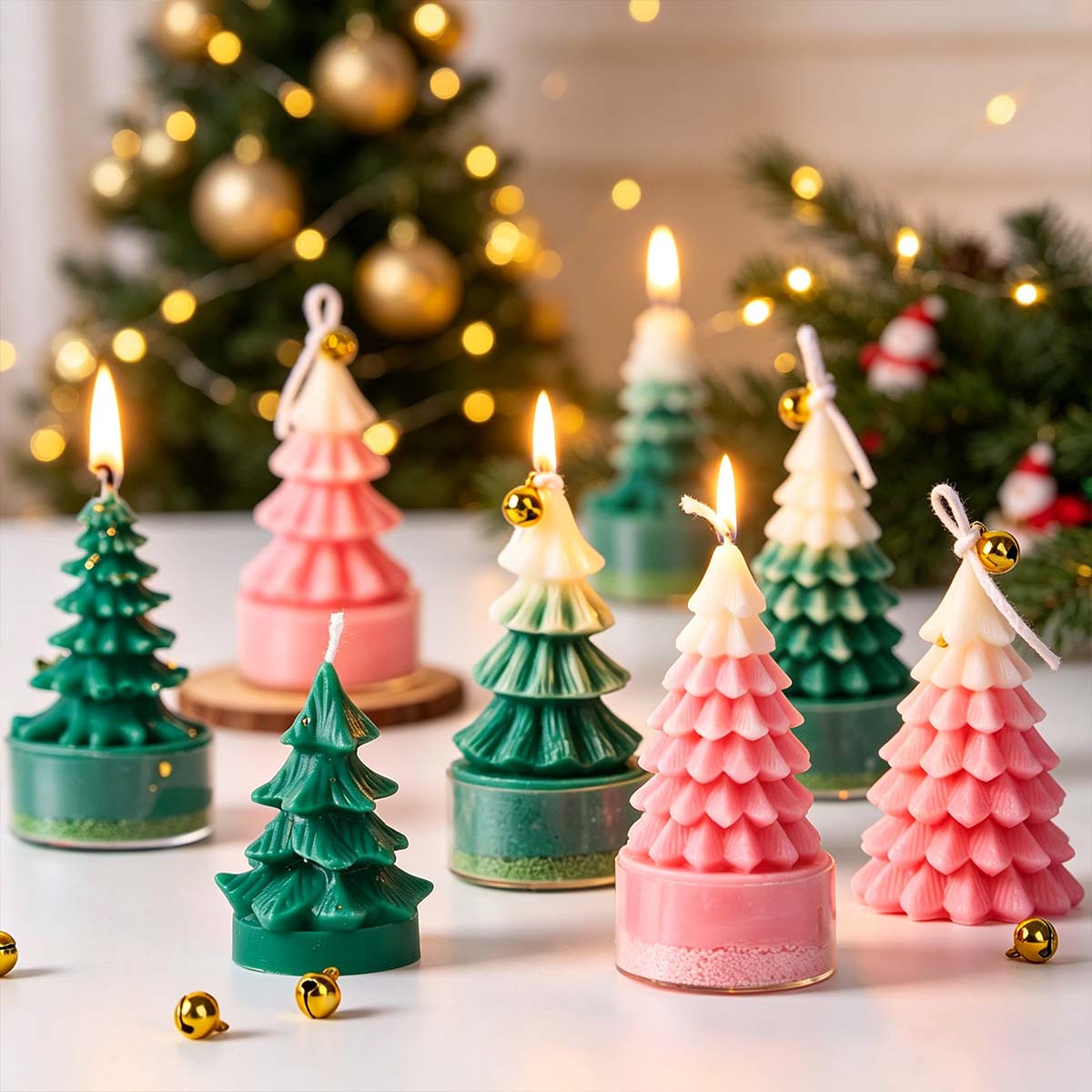 3D クリスマスツリーシリコーンキャンドルモールド DIY  - Art Craft Christmas Tree のレビューと価格