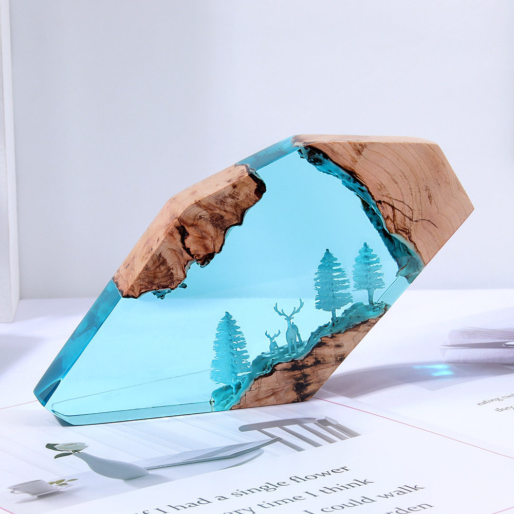 森の妖精鹿デスクトップアート、パーソナライズされた発光オーナ - Art Craft Christmas のレビューと価格
