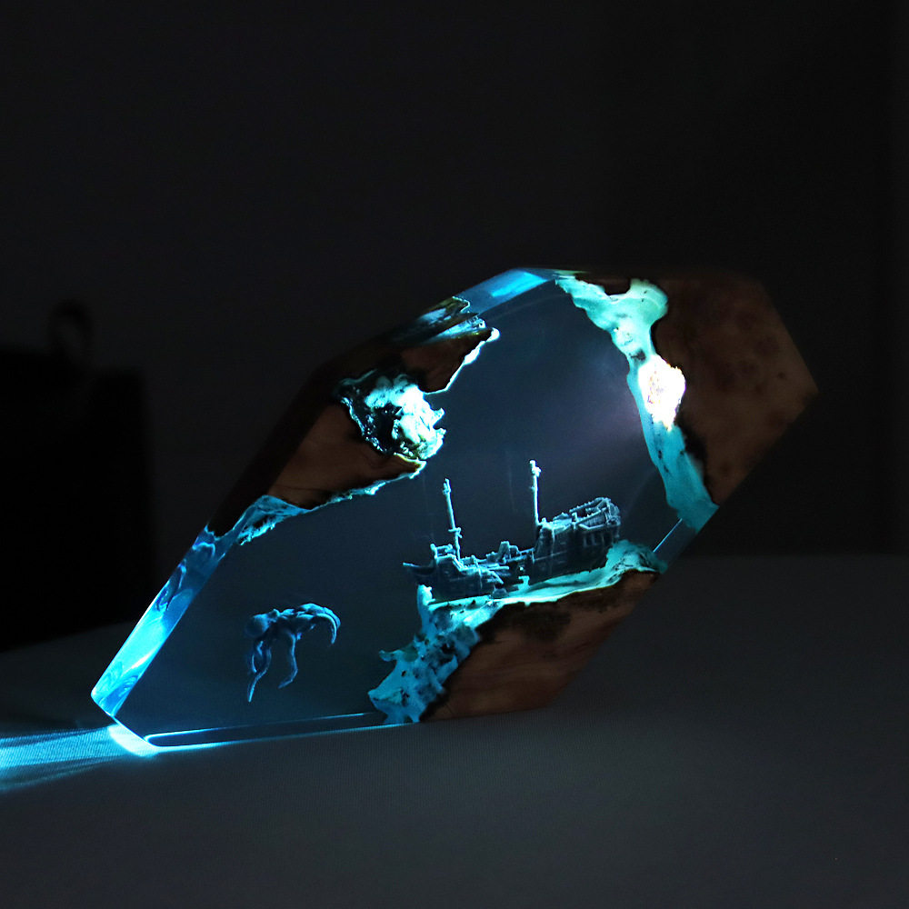 森の妖精鹿デスクトップアート、パーソナライズされた発光オーナ - Art Craft Christmas のレビューと価格