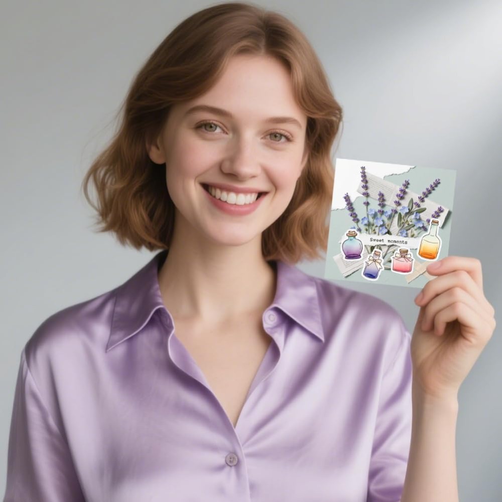 さまざまなボトルスタイルのクリアスタンプ、ガラスボトルとイン - Stamping Ink Pad のレビューと価格